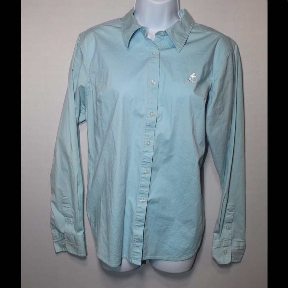 COPY - Walt Disney World Light Blue Button Down Shirt L